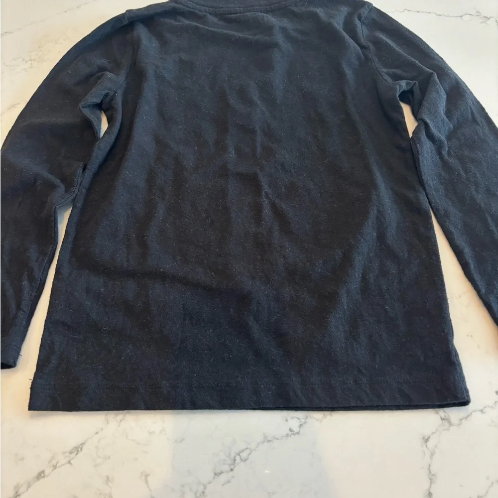 Crewcuts Black Skeleton Print Long Sleeve Tee- Glow in the Dark